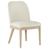 Solano chair beige fabric close-up