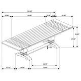 Dining set in room setting