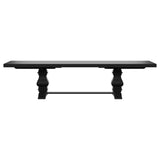 Florence Grey 126-inch Extension Dining Room Set main view with extension