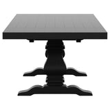 Florence Grey 126-inch Extension Dining Room Set room view with extended table