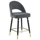 Side angle of Ellie Grey Mirrored Dining Chairs
