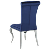 Main view of Marilyn Ink Blue Rectangular Mirrored Dining Room Set dining room furniture