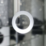 Back view of Yvaine silver wine cabinet