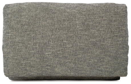 Dramatic Granite Chenille Ottoman top view