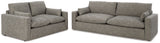Close-up detail of granite fabric on Dramatic Sofa and Loveseat