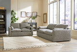 Side view of Dramatic Granite Sofa and Loveseat set