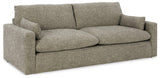 Dramatic Granite Chenille Sofa side angle