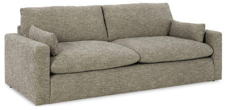 Dramatic Granite Chenille Sofa side angle
