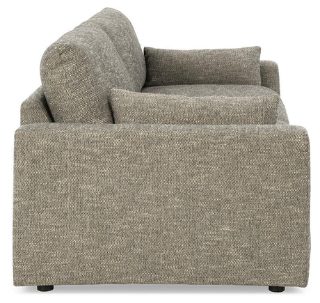 Dramatic Granite Chenille Sofa another front view