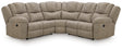 Pearce-Pike Birch 3-Piece Reclining Sectional — product view
