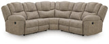 Pearce-Pike Birch 3-Piece Reclining Sectional — product view