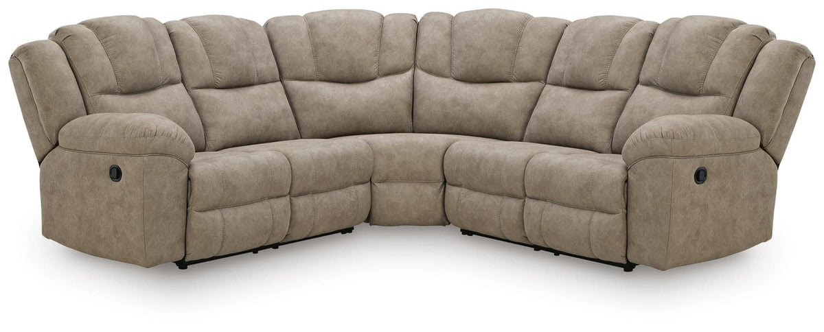 Pearce-Pike Birch 3-Piece Reclining Sectional — product view