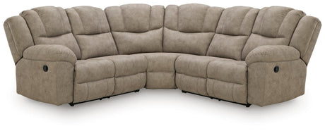 Pearce-Pike Birch 3-Piece Reclining Sectional — product view