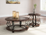 Dark Brown Coffee Table and End Table Set — product image 2