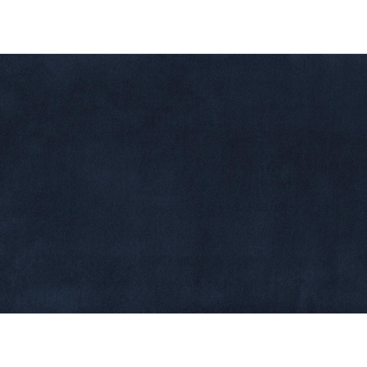 Holland Park dark blue velvet tufted accent chair fabric swatch