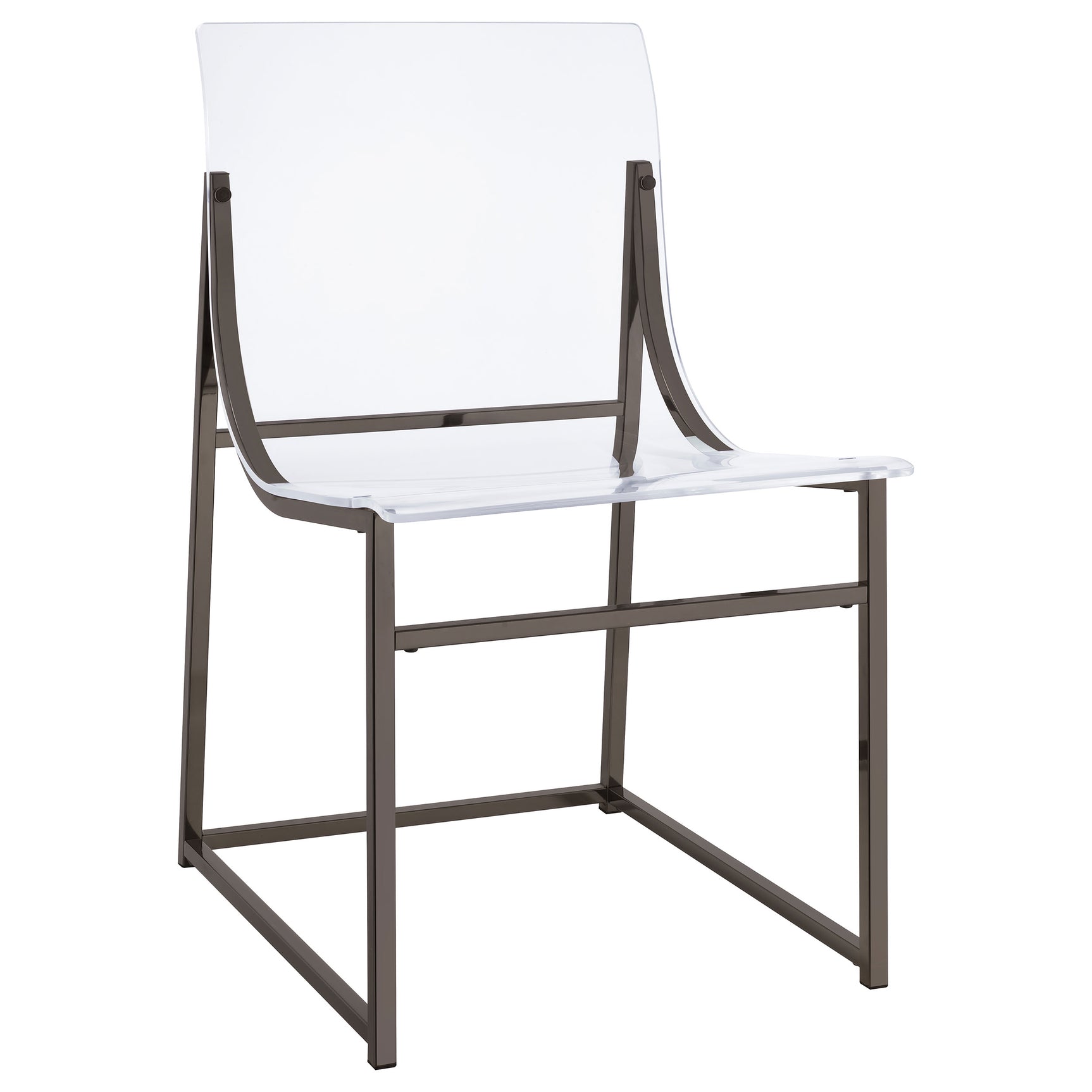 Detail of chair upholstery and table finish