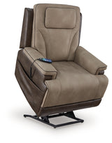 4Z-Peaceful Pause Sand Microfiber Power Lift Recliner main angle view