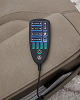 4Z-Peaceful Pause Sand Microfiber Power Lift Recliner control wand detail