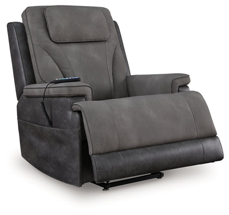 Reclining position of Ashley 4Z-Peaceful Pause power lift recliner