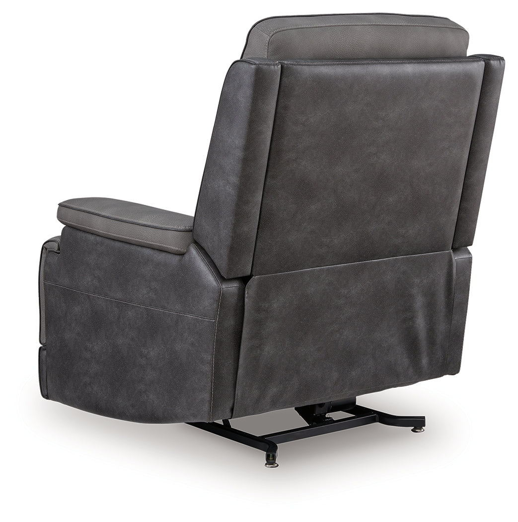Back view of Ashley 4Z-Peaceful Pause power lift recliner