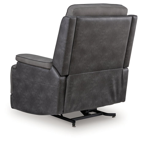 Back view of Ashley 4Z-Peaceful Pause power lift recliner