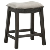 Elliston dark grey table with chairs from front