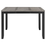 Front view of Elodie counter height dining table with chairs