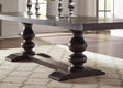 Phelps Rectangular Dining Table Antique Noir front view