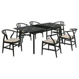 Detail close-up of Crestmont dining table extension mechanism