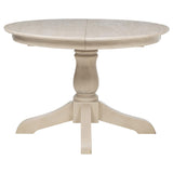 Orrison Dining Table underside mechanisms with brass-plated lock