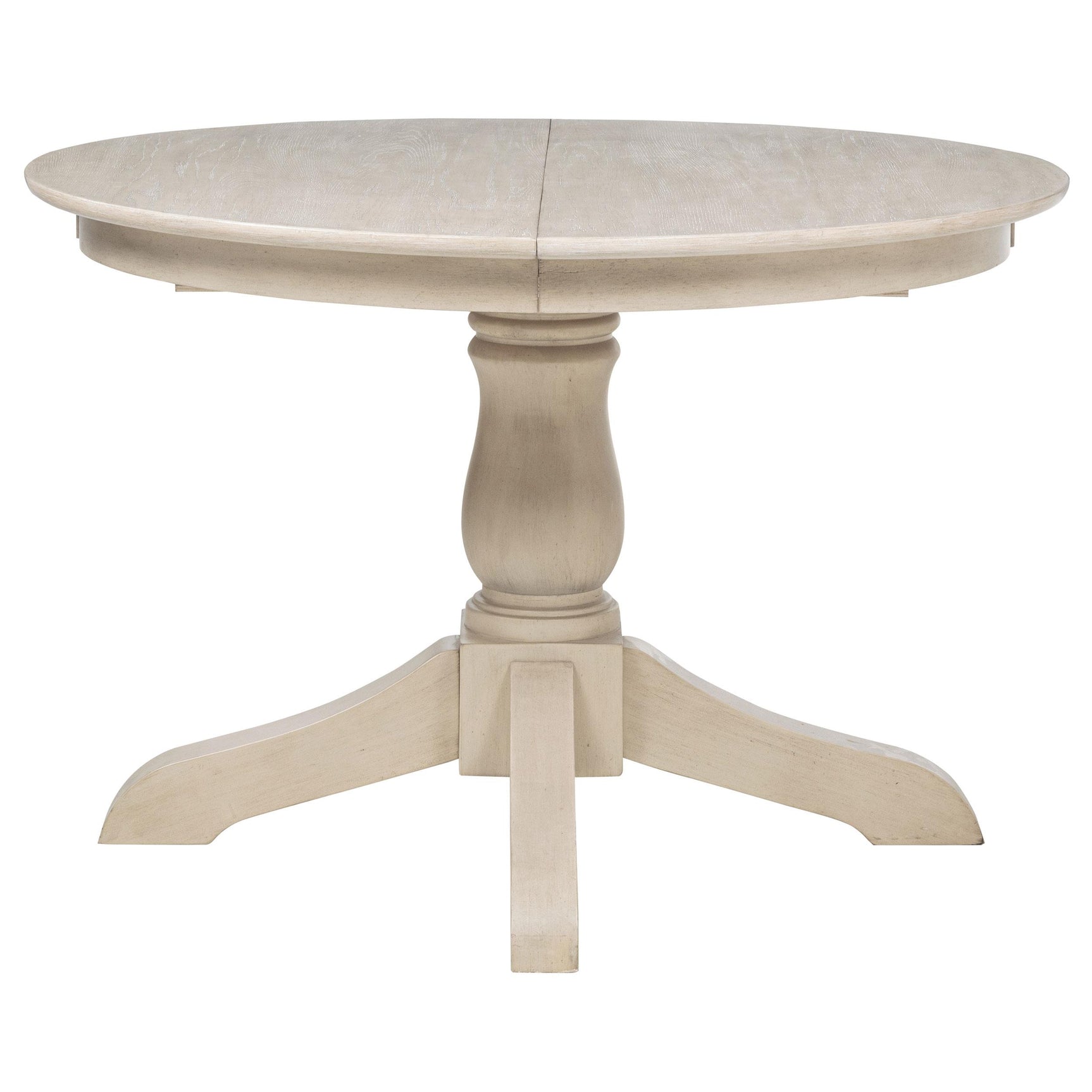 Orrison Dining Table underside mechanisms with brass-plated lock