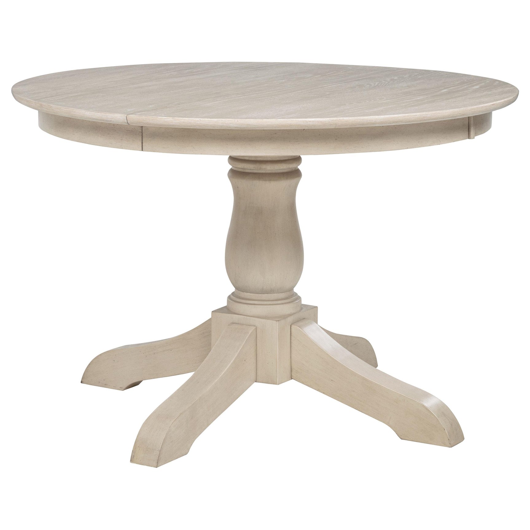 Orrison Dining Table leaf locking pin close-up