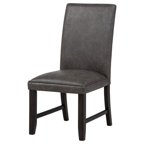 Solid rubberwood tapered legs of Averill dining chair