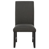 Berning Parson Side Chair side view showing curved back