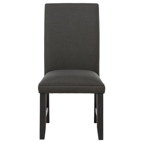 Berning Parson Side Chair side view showing curved back