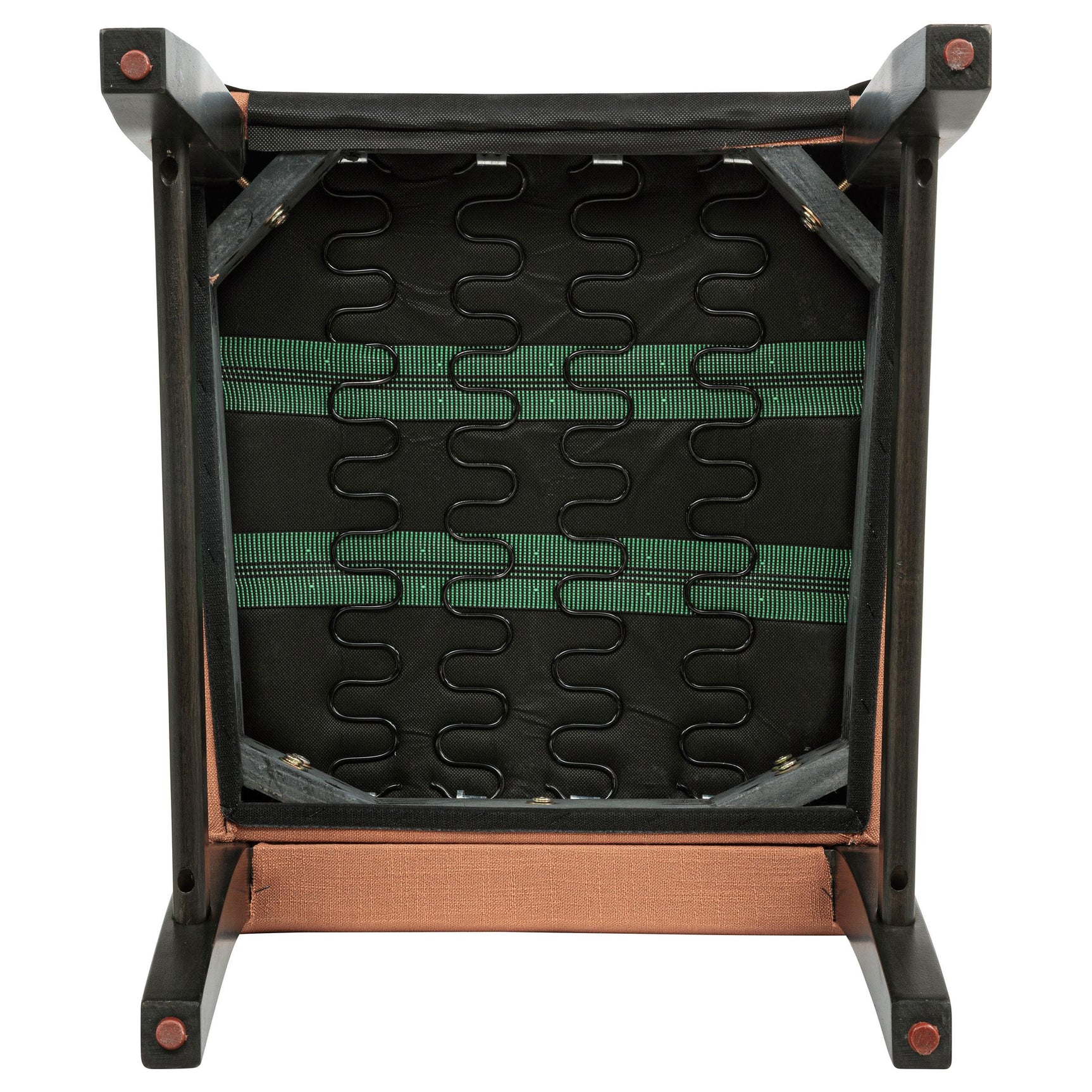 Side view of Berning Parson Side Chair showing curved back and arm-free design