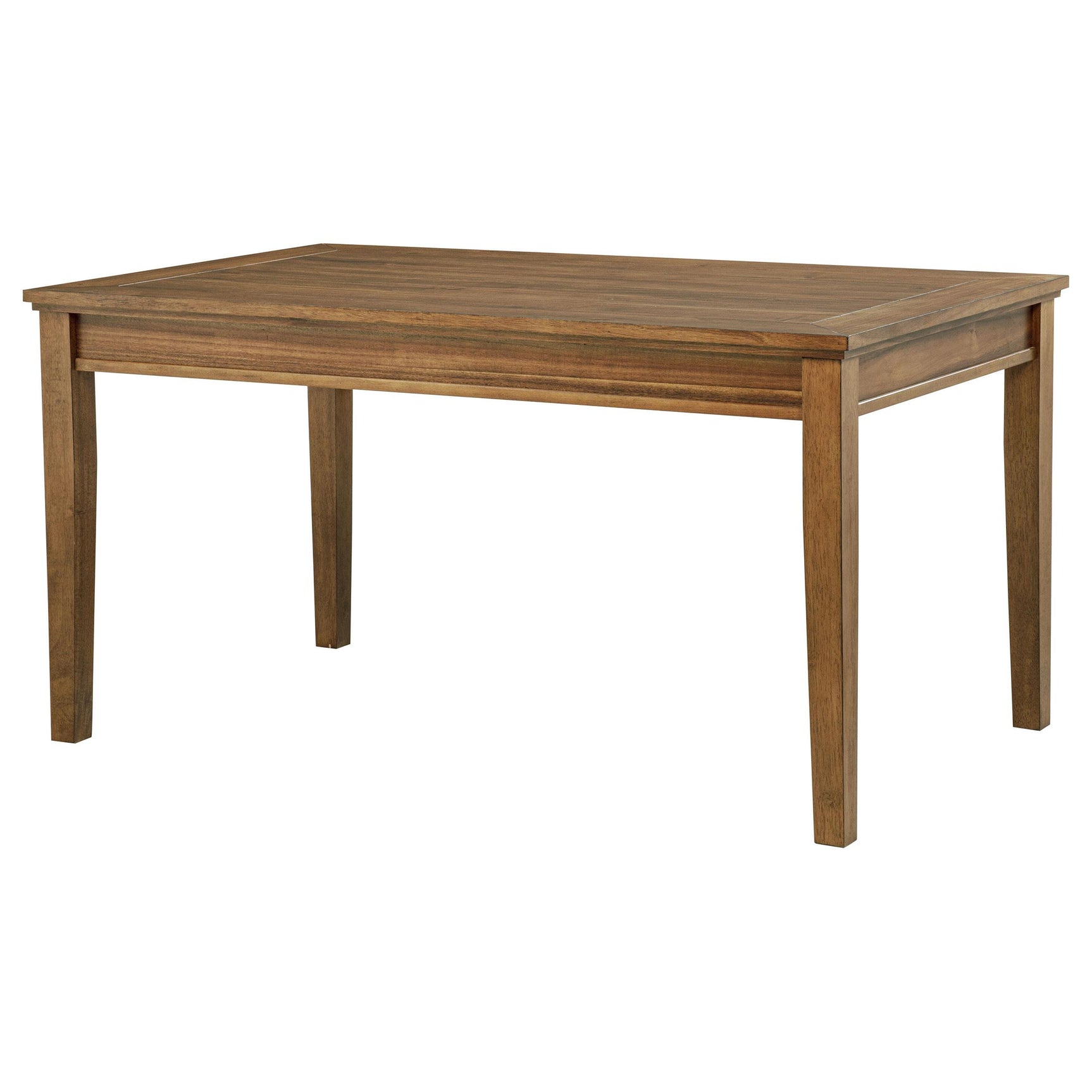 Atwood Dining Table Warm Brown Corner
