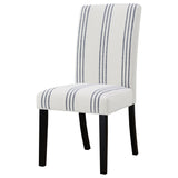 Herran dining chairs arranged around dining table