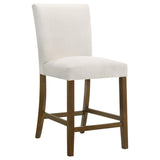 Paxton Beige Upholstered Counter Height Dining Chair back detail