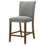 Paxton Chair backrest view in grey fabric