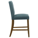Set of 2 Paxton teal dining chairs front angle