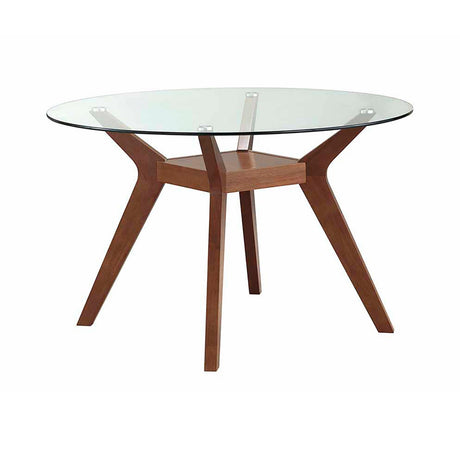 Gabriel upholstered counter height stools cappuccino and tan angled view