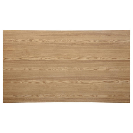 Top-down view of Andrews dining table surface