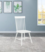 Andrews Windsor dining chair white side view