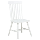 Andrews Windsor chair white showing angled legs