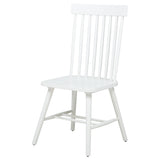 Seat detail of Andrews Windsor bucket seat chair in white