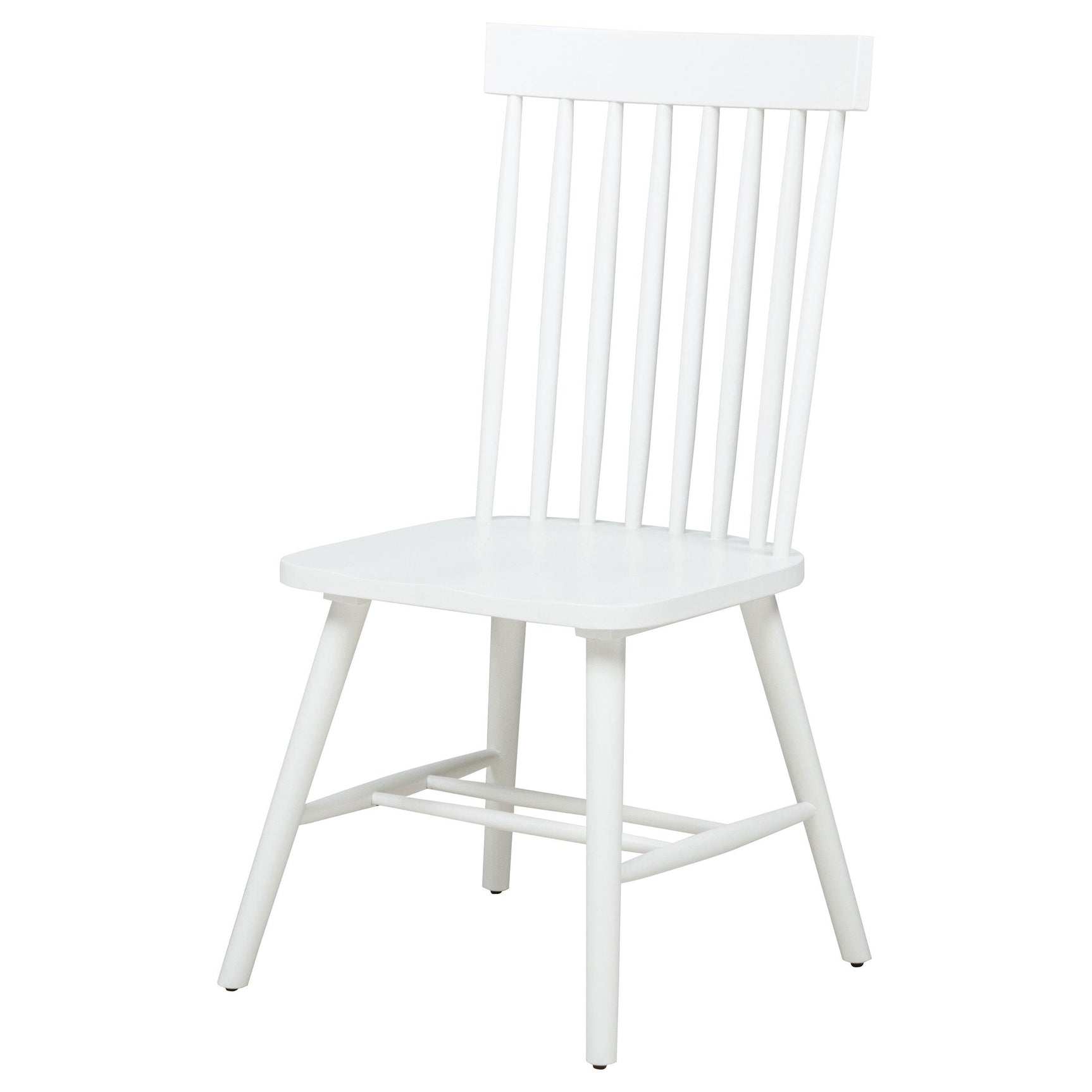 Seat detail of Andrews Windsor bucket seat chair in white
