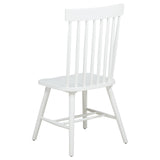 Back view of Andrews Windsor spindle back chair white