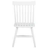 Andrews Windsor white dining chair on hardwood floor