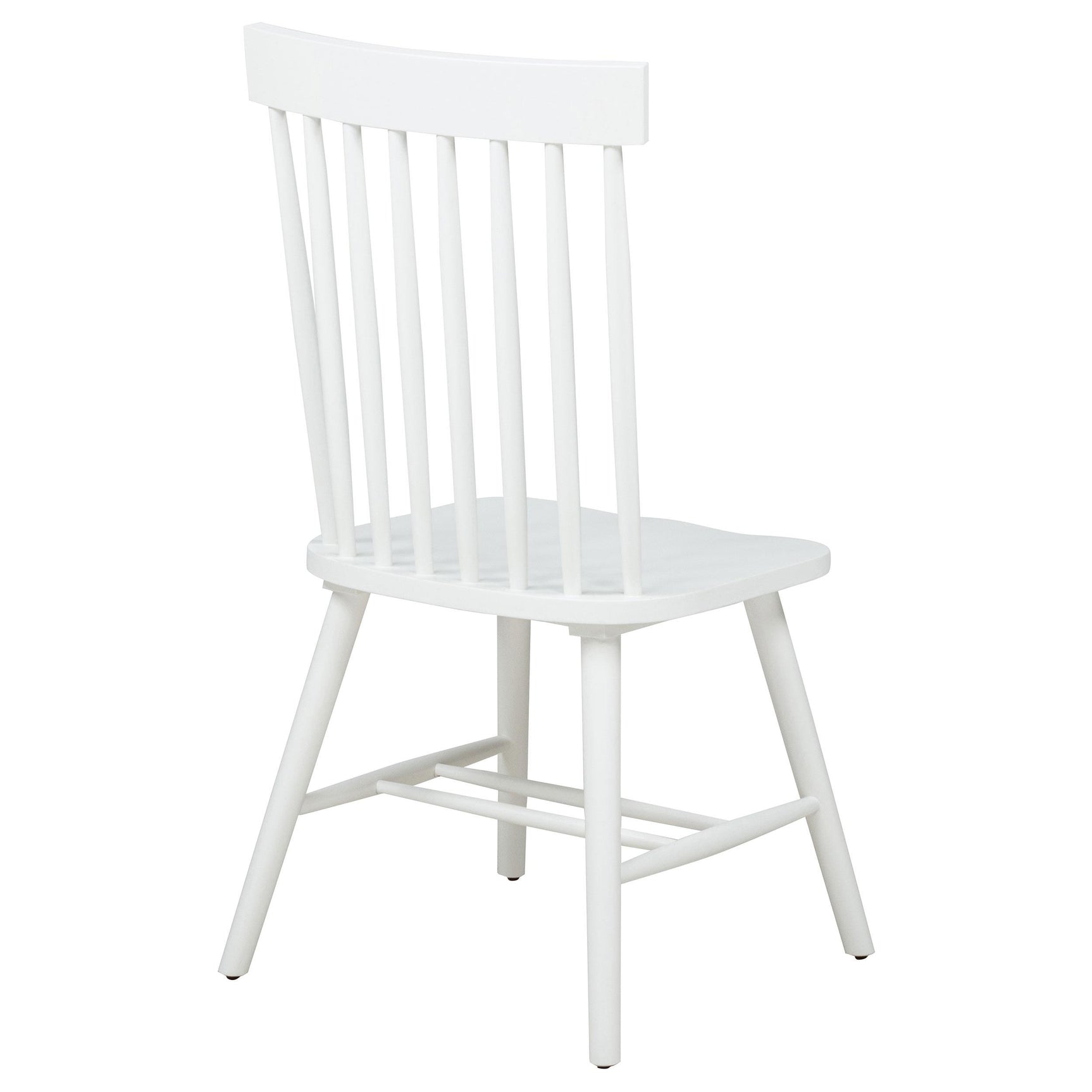 Andrews Windsor dining side chair white front view